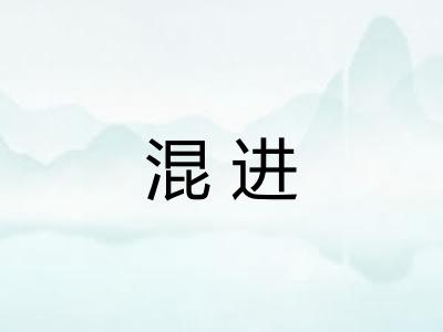 混进 混进