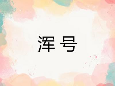 浑号 浑号