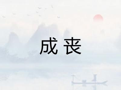 成丧 成丧