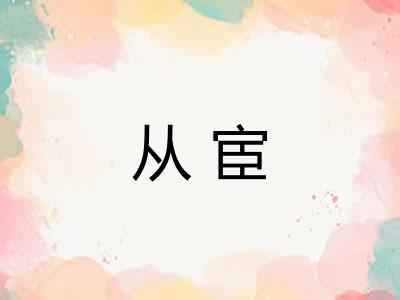 从宦
