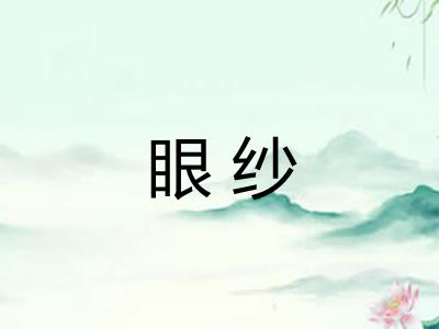 眼纱 眼纱
