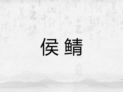 侯鲭 侯鲭