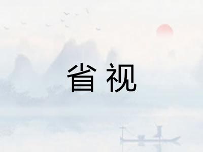 省视