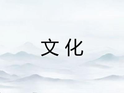 文化 文化