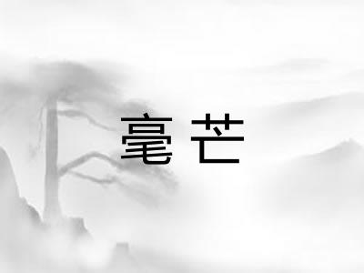 毫芒 毫芒