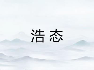 浩态