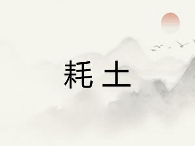 耗土 耗土