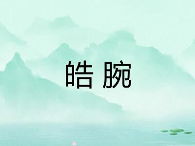 皓腕 皓腕