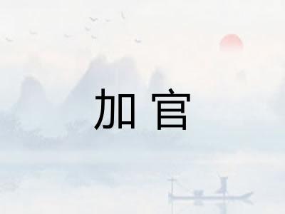 加官 加官