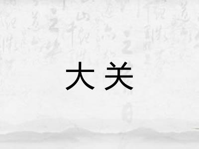 大关 大关