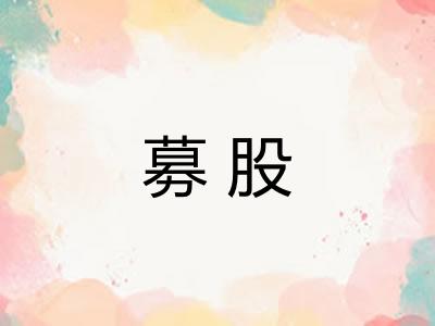 募股 募股