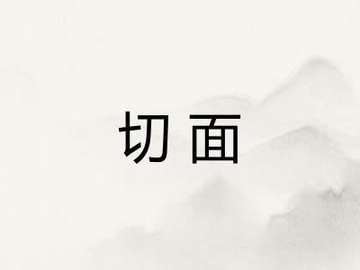 切面 切面