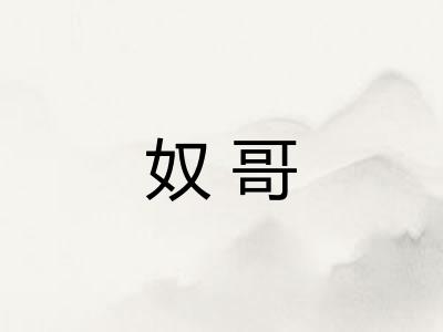 奴哥