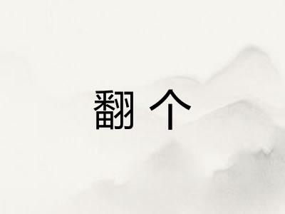翻个