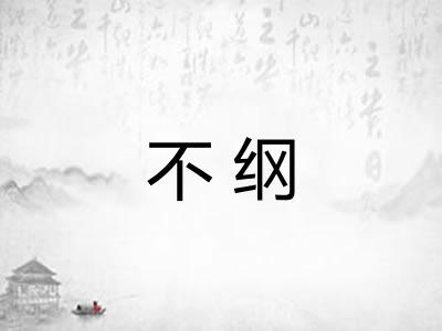 不纲