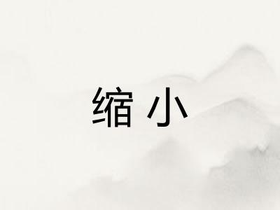 缩小