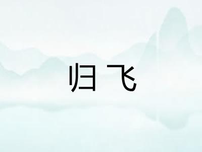 归飞 归飞