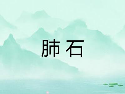 肺石