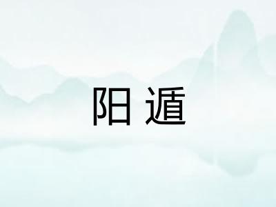 阳遁 阳遁