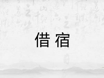 借宿