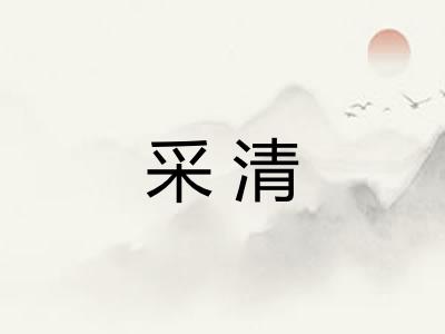 采清 采清
