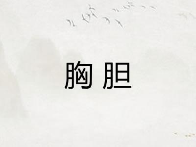 胸胆 胸胆