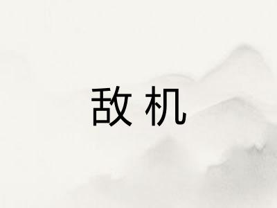 敌机 敌机