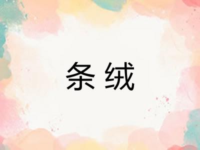 条绒 条绒