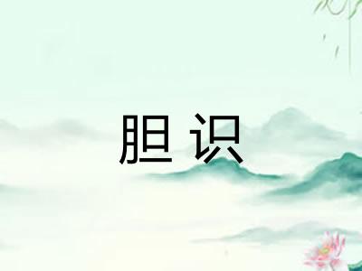 胆识 胆识