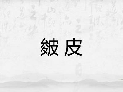 皴皮