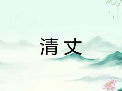 清丈 清丈