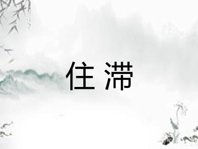 住滞