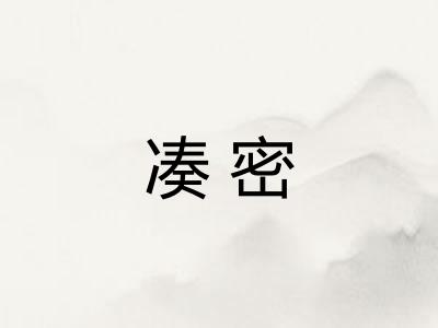 凑密 凑密