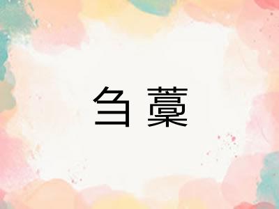 刍藳