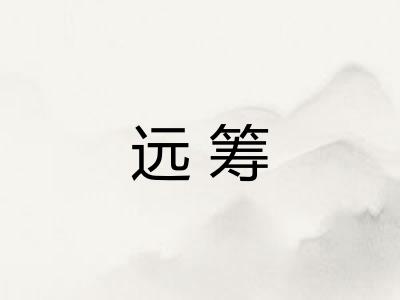 远筹 远筹