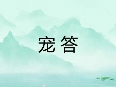 宠答
