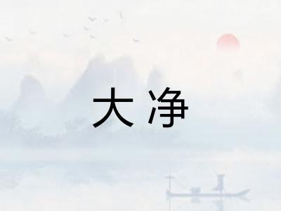 大净 大净
