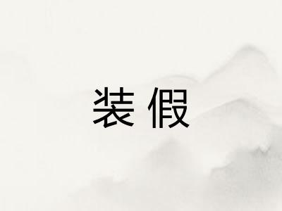 装假 装假