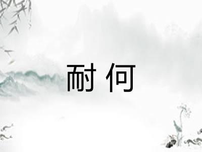 耐何