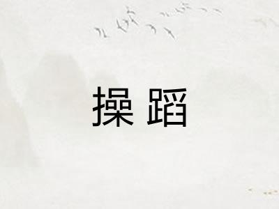 操蹈 操蹈