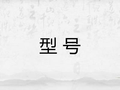 型号 型号