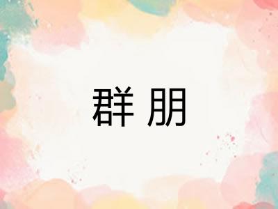 群朋 群朋