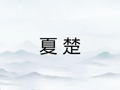 夏楚