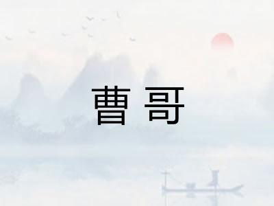 曹哥 曹哥