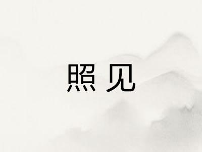 照见