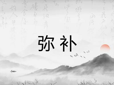 弥补 弥补