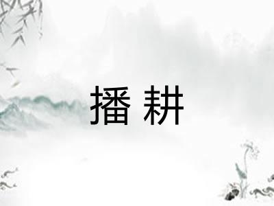 播耕 播耕