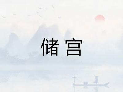 储宫 储宫