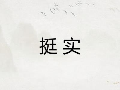 挺实