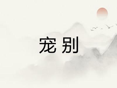 宠别